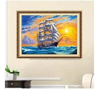 Puzzle 300 pezzi, Barca a Vela al Tramonto Puzzle Classici per Adulti, Giocattoli di Gioco Impegnativi, puzzle Impossibile, Puzzles per Gioco Familiare, Regalo per Amore e Amico 40 x 28 cm