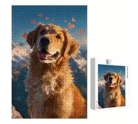 Puzzle 300 Pezzi - Cane & Amore - Puzzle in Legno Durevole con Lettere sul Retro - 40 x 28 cm - Hobby Creativo Senza Polvere - Articolo per Collezionisti e 14 Anni in Su P3#1286