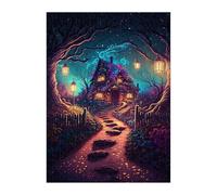 Puzzle 300 Pezzi, Capanna Nella Giungla Puzzles, Gioco Educativo Sviluppare Osservazione e Logica, Puzzle 300 Pezzi per Adulti