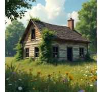 Puzzle 300 Pezzi Capanna nella prateria, puzzle per Adulti 300 pezzi 35x35cm, Puzzles Giochi Rilassamento e Intelligence, puzzles Classici per Gioco Familiare, Festa Aziendale, Regalo Natale