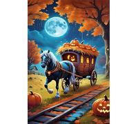 Puzzle 300 Pezzi Cavallo Animale Luna, Intrattenimento Creativo, Puzzles Classico, Puzzle Impossible, Idea Regalo Uomo e Donna Puzzles for Adults 300 Pezzi