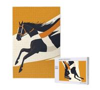 Puzzle 300 Pezzi Cavallo Puzzle Semplicità Grandi Dimensioni per Adulti Con Scatola di Imballaggio e Immagini di Riferimento,Divertenti Giochi per Tutta la Famiglia,Come Regalo per Amici 2T-1406
