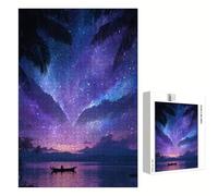 Puzzle 300 Pezzi - Cielo stellato & Ponte - Puzzle in Legno Durevole con Lettere sul Retro - 40 x 28 cm - Hobby Creativo Senza Polvere - Articolo per Collezionisti e 14 Anni in Su P3#1089
