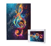 Puzzle 300 Pezzi Colorato Puzzle Musica Grandi Dimensioni per Adulti Con Scatola di Imballaggio e Immagini di Riferimento,Divertenti Giochi per Tutta la Famiglia,Come Regalo per Amici e Amanti 2T-1491