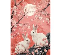 Puzzle 300 pezzi, Coniglio Animale Rosa Puzzle Classici per Adulti, Giocattoli di Gioco Impegnativi, puzzle Impossibile, Puzzles per Gioco Familiare, Regalo per Amore e Amico 38 x 26 cm