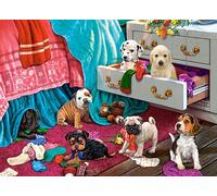 Puzzle 300 pezzi - cuccioli in camera da letto