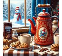 Puzzle 300 Pezzi Dolci invernali, puzzle per Adulti 300 pezzi 35x35cm, Puzzles Giochi Rilassamento e Intelligence, puzzles Classici per Gioco Familiare, Festa Aziendale, Regalo Natale