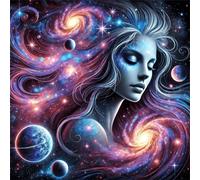 Puzzle 300 Pezzi Donna Cosmica, puzzle per Adulti 300 pezzi 35x35cm, Puzzles Giochi Rilassamento e Intelligence, puzzles Classici per Gioco Familiare, Festa Aziendale, Regalo Natale