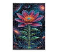 Puzzle 300 Pezzi Fantasia Spazio Fiori, Gioco Educativo e Stimolante, Sviluppare Memoria, Logica e Manualità, Giochi Rilassamento e Intelligence Puzzle per Adulti 300 Pezzi