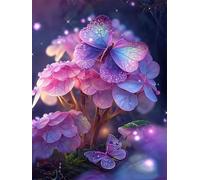 Puzzle 300 Pezzi Farfalla Ortensie Gioco Educativo Sfida Impossibile Divertente Adatto Come Decorazione da Parete e Regalo Puzzle Classici 300 Pezzi 40 x 28 cm