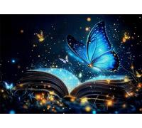 Puzzle 300 Pezzi Farfalla Puzzle Adulti Sfida Impossibili Jigsaws Sogno Classica 3D Pattern Art Jigsaws per Divertimento Adulti e Bambina, Gioco Familiare, Festa Aziendale, Amore e Amico 40x28cm C-616