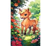 Puzzle 300 Pezzi Fiore Animale Cavallo Puzzle Classici, Giochi Rilassamento e Intelligence, Puzzles Impossible, Idea Regalo Uomo e Donna