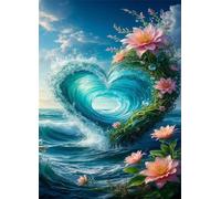 Puzzle 300 Pezzi Fiore Dell'Onda Puzzle Adulti 38 x 26 cm Giochi Rilassamento e Intelligence 300 Pezzi Puzzles per Uomini e Donne Regalo Creativo per il Relax
