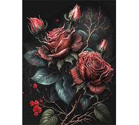 Puzzle 300 pezzi, Fiore di Rosa Rossa Puzzle Classici per Adulti, Giocattoli di Gioco Impegnativi, puzzle Impossibile, Puzzles per Gioco Familiare, Regalo per Amore e Amico 40 x 28 cm