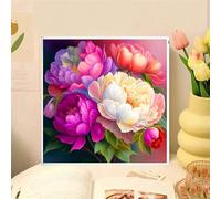 Puzzle 300 Pezzi Fiori di peonia, puzzle per Adulti 300 pezzi 35x35cm, Puzzles Giochi Rilassamento e Intelligence, puzzles Classici per Gioco Familiare, Festa Aziendale, Regalo Natale