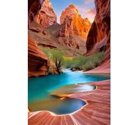 Puzzle 300 Pezzi Fiume Canyon, Giochi Educativi, Intrattenimento Creativo, Divertimento, Puzzle per Adulti 300 Pezzi