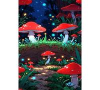 Puzzle 300 Pezzi Funghi dei Sogni Puzzle Adulti 38 x 26 cm Giochi Rilassamento e Intelligence 300 Pezzi Puzzles per Uomini e Donne Regalo Creativo per il Relax