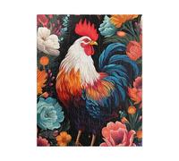 Puzzle 300 Pezzi Gallo Fiori Giochi educativo e Giocattoli Sfida Puzzle Impossible Jigsaw Puzzle Classici per Adulti 38 x 26 cm 300 Pezzi Puzzle Adulti