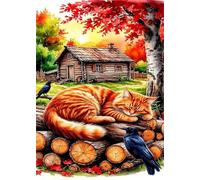 Puzzle 300 Pezzi Gatto Animale Fattoria, Puzzle Impegnativo, Giochi Rilassamento e Intelligence, Regalo Bambino e Bambina, 40x28 cm