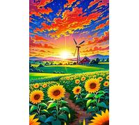 Puzzle 300 Pezzi Girasole All'Alba Gioco Educativo Sfida Impossibile Divertente Adatto Come Decorazione da Parete e Regalo Puzzle Classici 300 Pezzi 38 x 26 cm