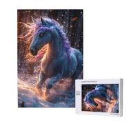 Puzzle 300 Pezzi Inverno Puzzle Cavallo Grandi Dimensioni per Adulti Con Scatola di Imballaggio e Immagini di Riferimento,Divertenti Giochi per Tutta la Famiglia,Come Regalo per Amici e Amanti 2T-1253