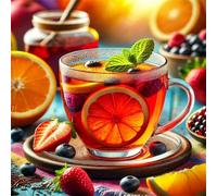 Puzzle 300 Pezzi,jigsaw puzzle per adulti 35x35 cm Tè alla frutta Puzzles Classici,puzzles impegnativo,Impossibile Difficile giochi per tutta la famiglia