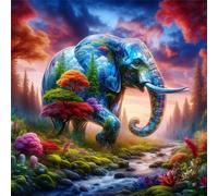Puzzle 300 Pezzi,jigsaw puzzle per adulti 35x35 cm Torre dell'elefante Puzzles Classici,puzzles impegnativo,Impossibile Difficile giochi per tutta la famiglia