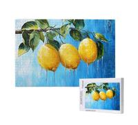 Puzzle 300 Pezzi Limone Puzzle Adulti,DIY Frutta Puzzles Legno con Scatola Regalo,Puzzles Giochi Rilassamento e Intelligence,Gioco Familiare,Regalo Uomo e Donna,Home Room Decorazione,40x28cm,p327t