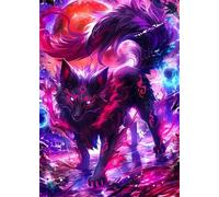 Puzzle 300 Pezzi Lupo Animale Puzzle Adulti 38 x 26 cm Giochi Rilassamento e Intelligence 300 Pezzi Puzzles per Uomini e Donne Regalo Creativo per il Relax