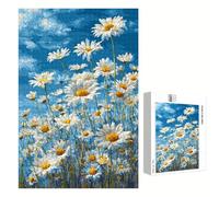 Puzzle 300 Pezzi - Margherita & Flower - Puzzle in Legno Durevole con Lettere sul Retro - 40 x 28 cm - Hobby Creativo Senza Polvere - Articolo per Collezionisti e 14 Anni in Su P3#966