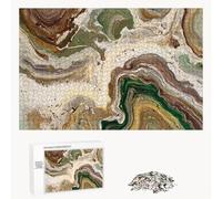 Puzzle 300 Pezzi - Marrone & Astratto - Puzzle in Legno Durevole con Lettere sul Retro - 40 x 28 cm - Hobby Creativo Senza Polvere - Articolo per Collezionisti e 14 Anni in Su P3#178