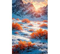 Puzzle 300 Pezzi Montagna Innevata All'Alba Gioco Educativo Sfida Impossibile Divertente Adatto Come Decorazione da Parete e Regalo Puzzle Classici 300 Pezzi 40 x 28 cm