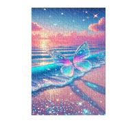 Puzzle 300 Pezzi Oceano Farfalla 40x28 cm Puzzles Classici Difficili Impossibili Puzzle Adulti 300 Pezzi per Gioco Familiare Decorazione per la Casa