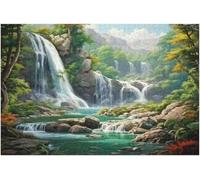 Puzzle 300 Pezzi, Paesaggio Cascata, Intrattenimento Creativo, Puzzle Classico Sfida Appassionante per Tutti Gli Appassionati di Puzzles, Ideale per Uomini, Donne o Ragazzi 40 x 28 cm