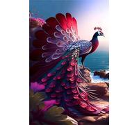 Puzzle 300 Pezzi Paesaggio Dell'Oceano Pavone, Puzzle Impossibili Gioco Educativo Sviluppa Pazienza e Destrezza, Lettere sul Retro Facile Montaggio, Regalo per Uomini Donne e Anziani 38 x 26 cm