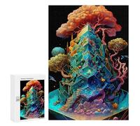 Puzzle 300 pezzi per adolescenti Fantasy Crystal Tree puzzle per adulti giochi di relax regali per donne regali per amici e familiari 300 pezzi