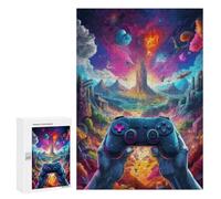 Puzzle 300 pezzi per adolescenti Galactic Gaming Adventure Puzzles per adulti giochi di relax, un'opera d'arte per compleanno, Natale, 300 pezzi