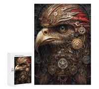 Puzzle 300 pezzi per adolescenti Steampunk Eagle Ritratto Puzzle Giochi Relax Promuovere La Memoria Intera Famiglia 300 Pezzi