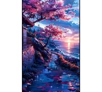 Puzzle 300 Pezzi per Adulti, Albero Dell'Oceano All'Alba, Esercitare la Memoria, Migliorare la Concentrazione Lettere sul Retro, Giocattolo Regalo per Uomini Donne e Anziani 38 x 26 cm
