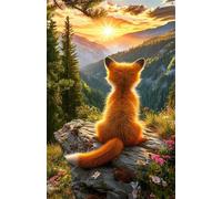 Puzzle 300 Pezzi per Adulti, Animali Dell'Alba, Esercitare la Memoria, Migliorare la Concentrazione Lettere sul Retro, Giocattolo Regalo per Uomini Donne e Anziani 38 x 26 cm