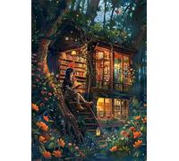 Puzzle 300 Pezzi per Adulti Biblioteca dei boschi, Intrattenimento Creativo, puzzle Divertenti Uomo e Donna, Gioco Giocattolo per la Famiglia, Colorato impegnativo per adulti
