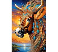 Puzzle 300 Pezzi per Adulti Cavallo Animale Gioco Educativo Divertimento Impossible Difficile Puzzle per Adulti 300 Pezzi 40 x 28 cm