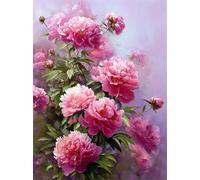 Puzzle 300 Pezzi per Adulti Giardino delle peonie rosa, Intrattenimento Creativo, puzzle Divertenti Uomo e Donna, Gioco Giocattolo per la Famiglia, Colorato impegnativo per adulti