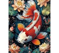 Puzzle 300 Pezzi per Adulti Loto Koi Rosso, Intrattenimento Creativo, puzzle Divertenti Uomo e Donna, Gioco Giocattolo per la Famiglia, Colorato impegnativo per adulti