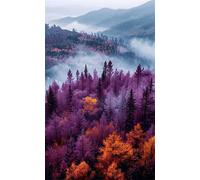 Puzzle 300 Pezzi per Adulti, Nebbia Giungla, Esercitare la Memoria, Migliorare la Concentrazione Lettere sul Retro, Giocattolo Regalo per Uomini Donne e Anziani 38 x 26 cm