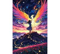 Puzzle 300 Pezzi per Adulti, Ragazza Fenice Anime, Esercitare la Memoria, Migliorare la Concentrazione Lettere sul Retro, Giocattolo Regalo per Uomini Donne e Anziani 38 x 26 cm