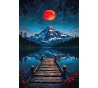 Puzzle 300 Pezzi Ponte Fiume Montagna Puzzle Adulti Difficili Sfida Impossibile Divertente per Famiglie & Decorazione Murale 38 x 26 cm Puzzles 300 Pezzi Classici