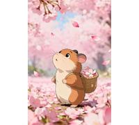 Puzzle 300 Pezzi, Puzzle per Adulti Criceto Petali Rosa 40x28 cm, Impossibile Difficile Puzzles Impegnativo Come Regalo e Decorazione per Pareti