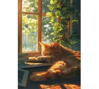 Puzzle 300 Pezzi, Puzzle per Adulti Davanzale Gatto Carino 40x28 cm, Impossibile Difficile Puzzles Impegnativo Come Regalo e Decorazione per Pareti