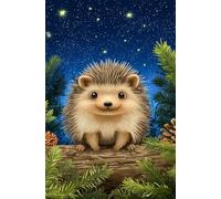 Puzzle 300 Pezzi Riccio Cielo Stellato, Puzzle Giocattolo Decompressivo Intellettuale Educativo Divertente Gioco per Famiglie, Puzzles per Adulti 300 Pezzi 38 x 26 cm